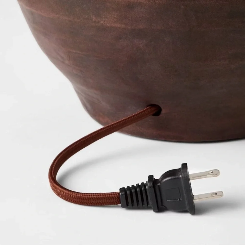 Large Earthy Table Lamp Whipstitch Shade - Threshold Studio‎ McGee - Target 2025